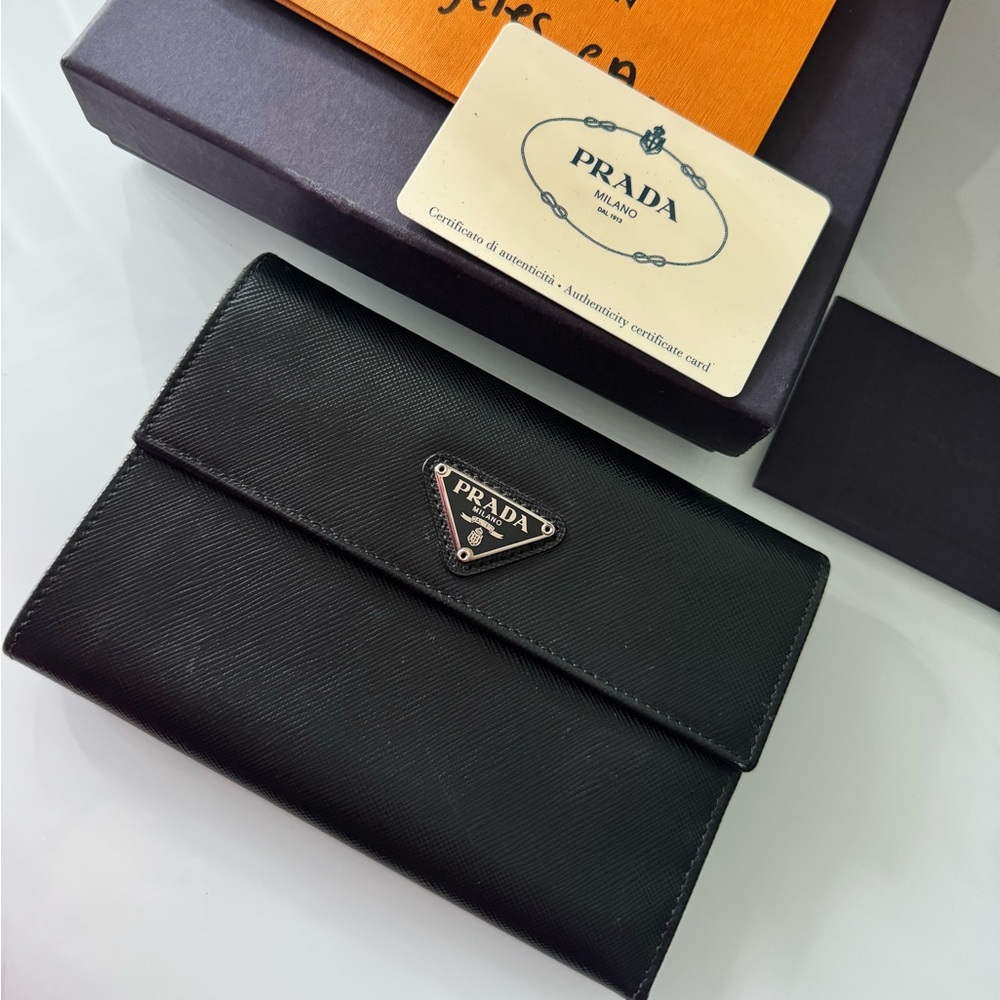 Medium Saffiano Prada wallet